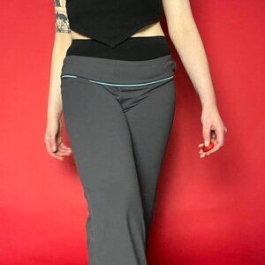 Brody quality approved /Grey and blue Y2K low rise yoga pants​​​​​​​​​​​​​​
